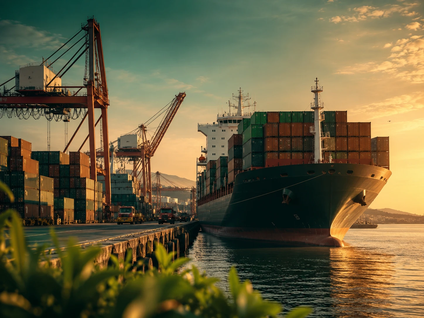 Export shipping and global market hero image