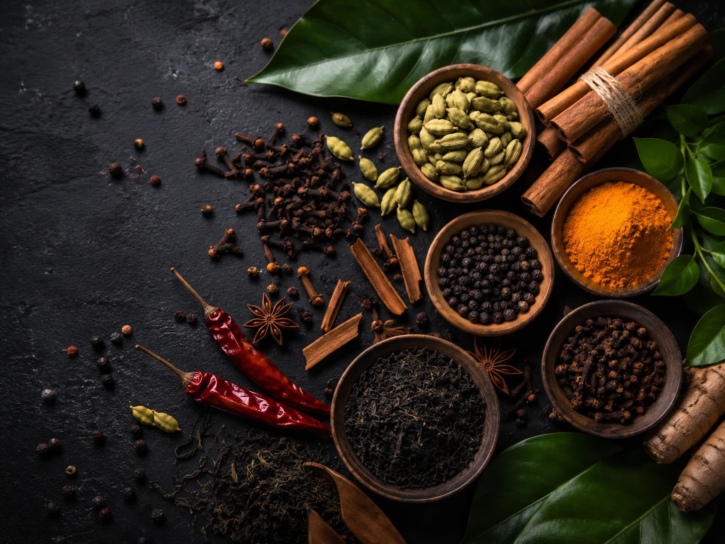Sri Lankan spices and cinnamon hero image